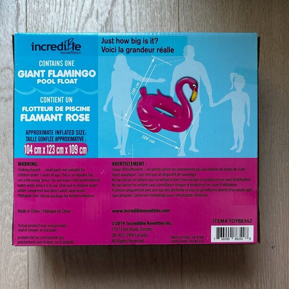 SOLD Giant flamingo pool float - brand new! - Picture 3 of 3